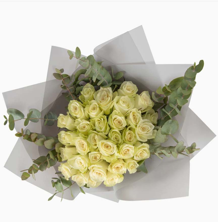 41 Beyaz Gül Buketi